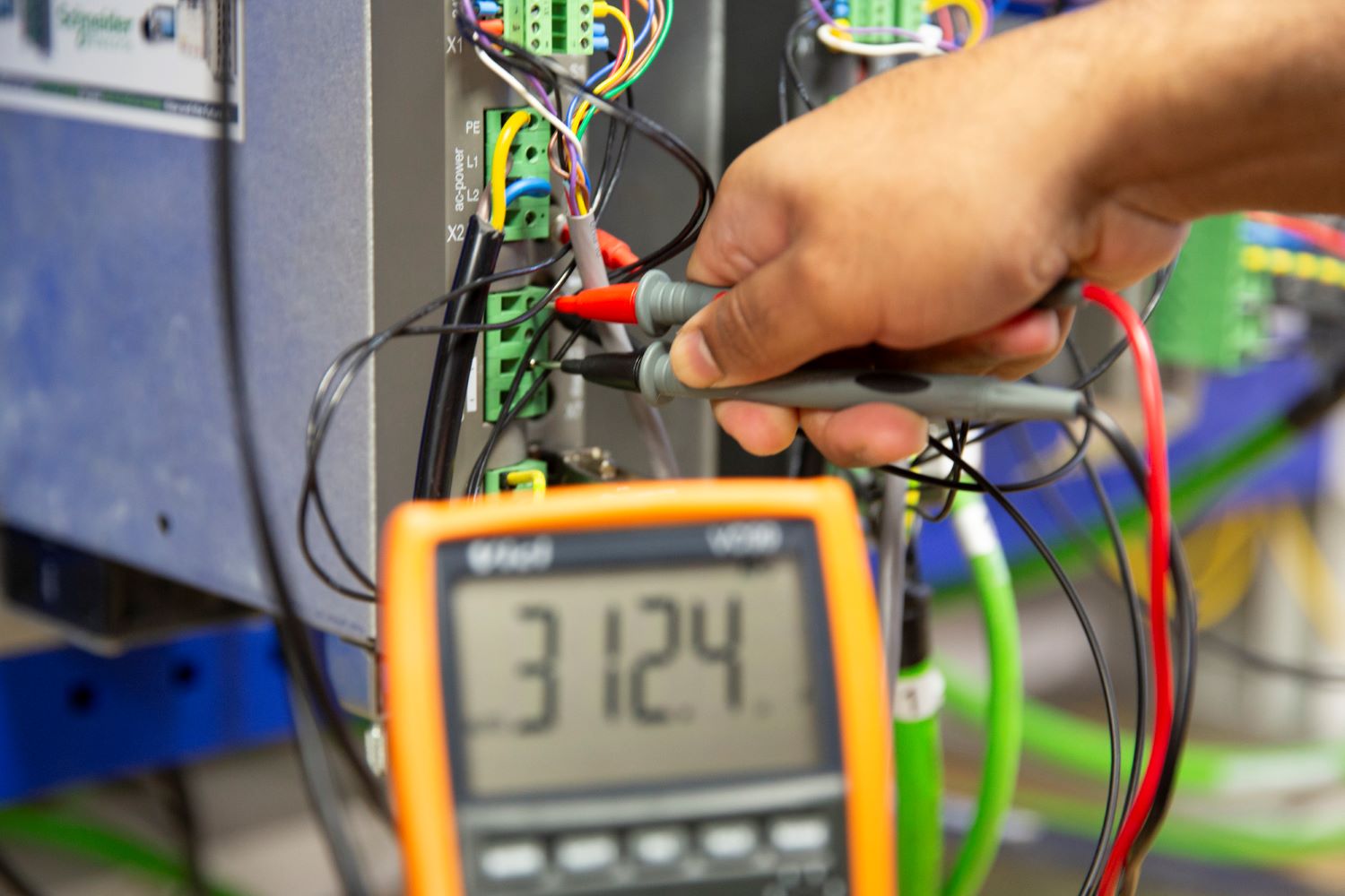Testing PacDrive M equipment as part of manufacturing maintenance